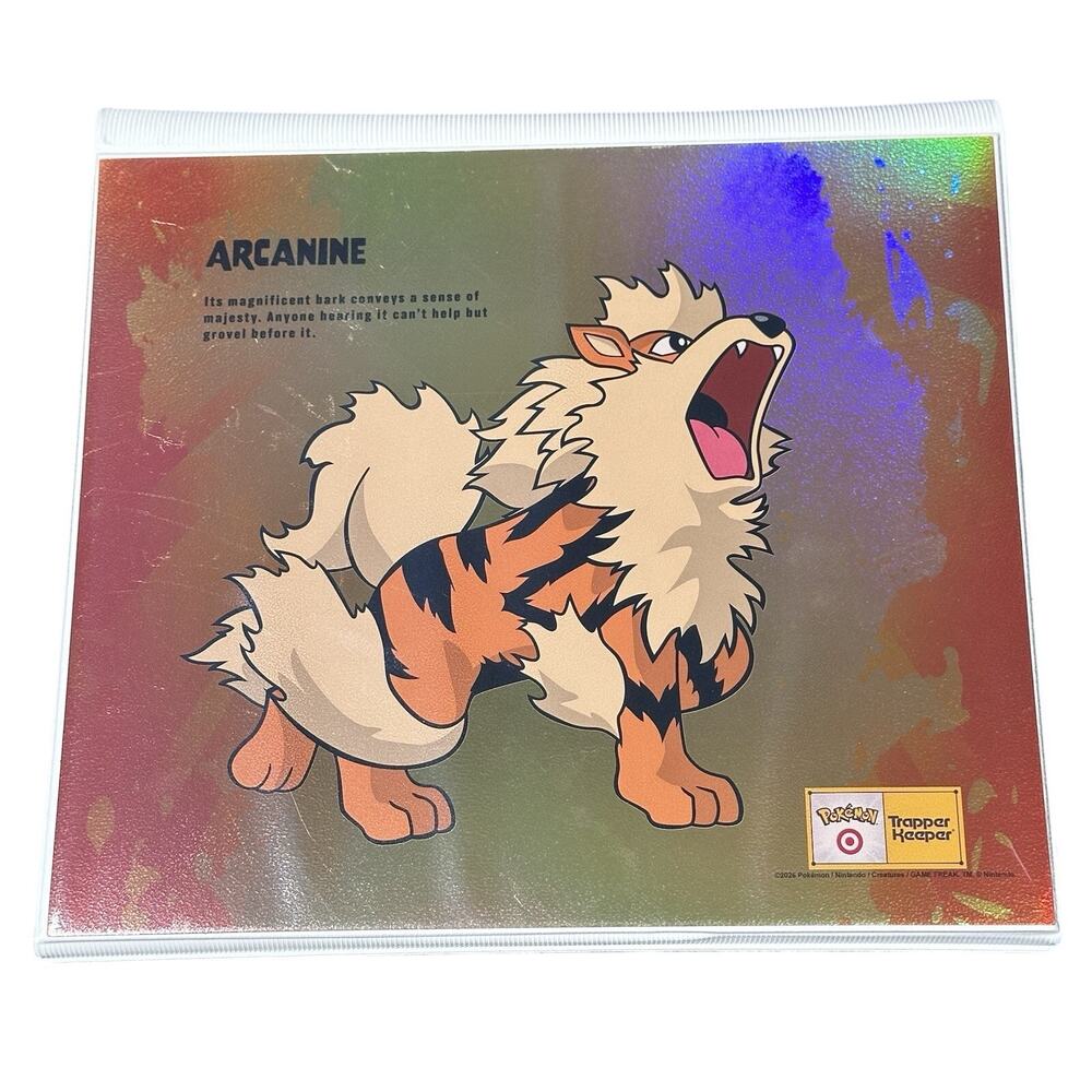 Target x Pokemon Trapper Keeper Arcanine 30th Anniversary NEW